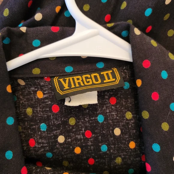 Vintage Polka Dot Button-Up Midi Dress And Matching Belt - Picture 3 of 8